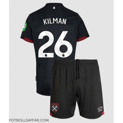 West Ham United Max Kilman #26 Bortadräkt Barn 2024-25 Kortärmad (+ Korta byxor)